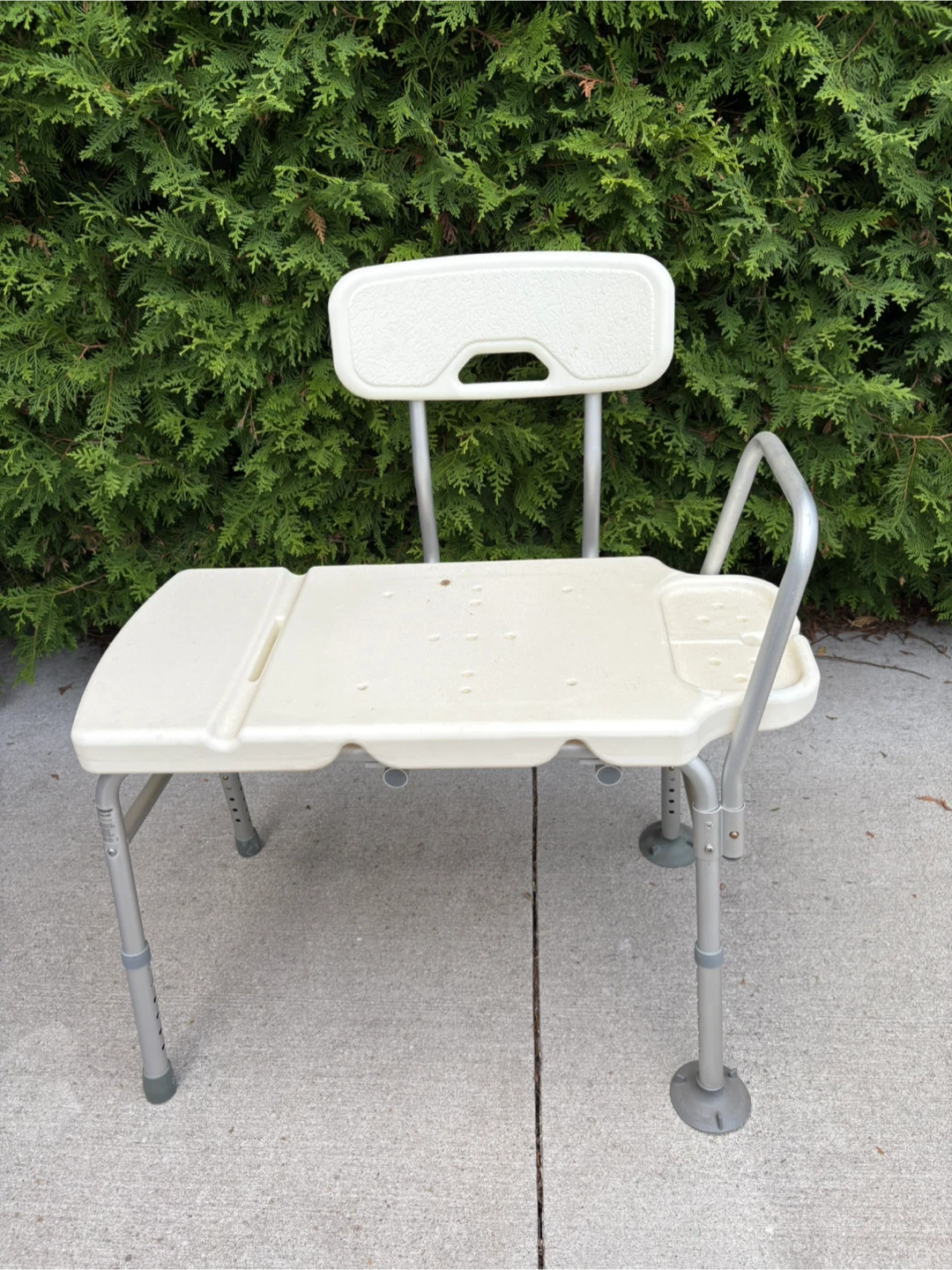 Adjustable Shower Chair with Back and Arms - photo 2