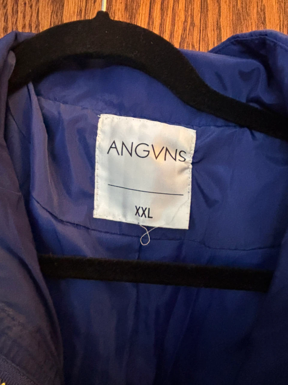 ANGVNS Blue Puffer Coat with Fur Hood XXL - photo 3