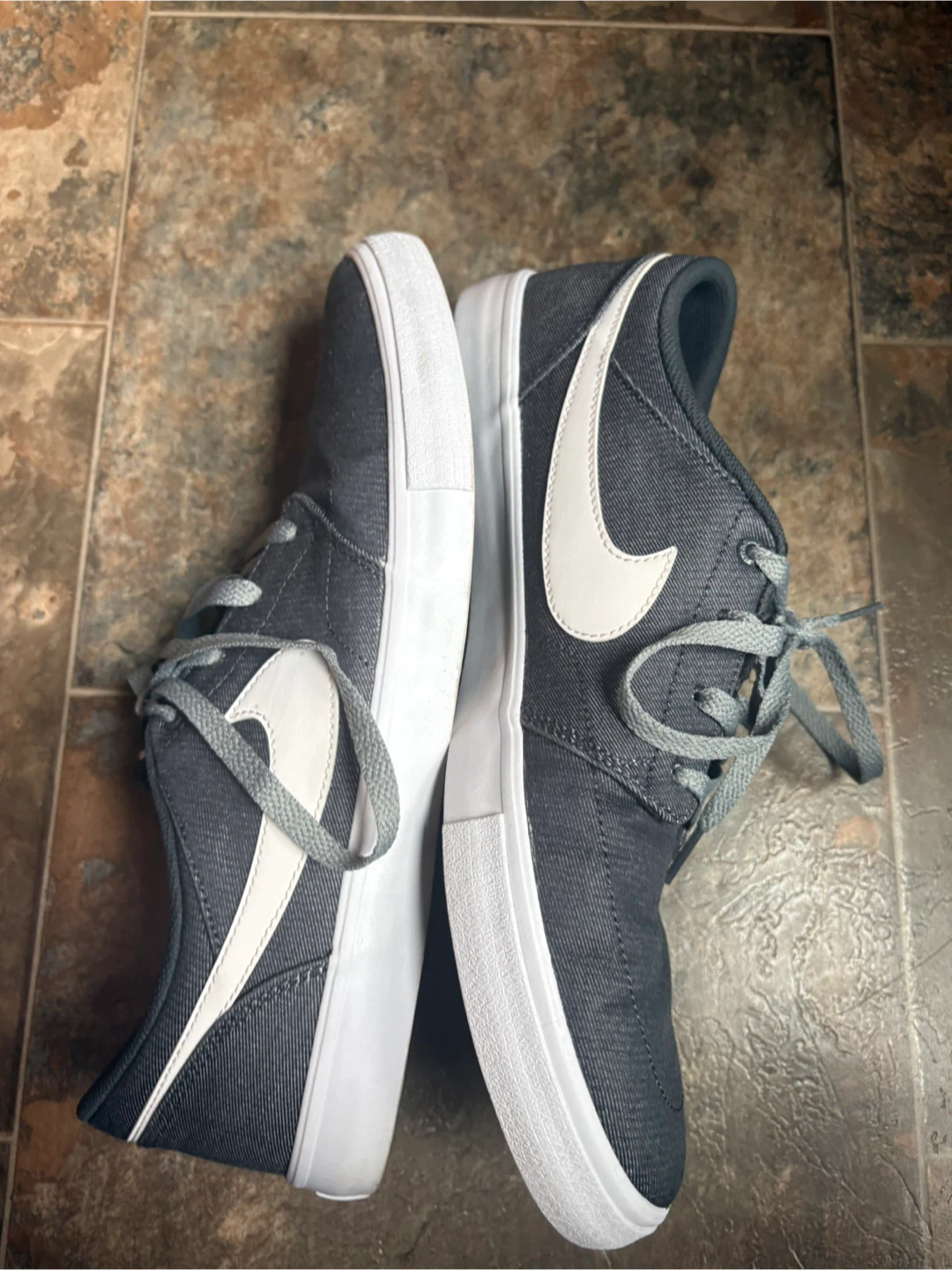 Nike SB Men's Dark Grey Canvas Skate Shoes - photo 2