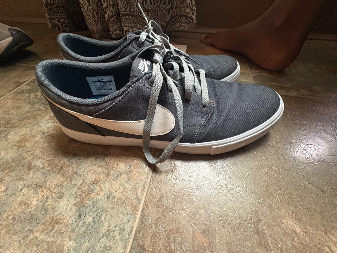 Nike SB Men's Dark Grey Canvas Skate Shoes - photo 3