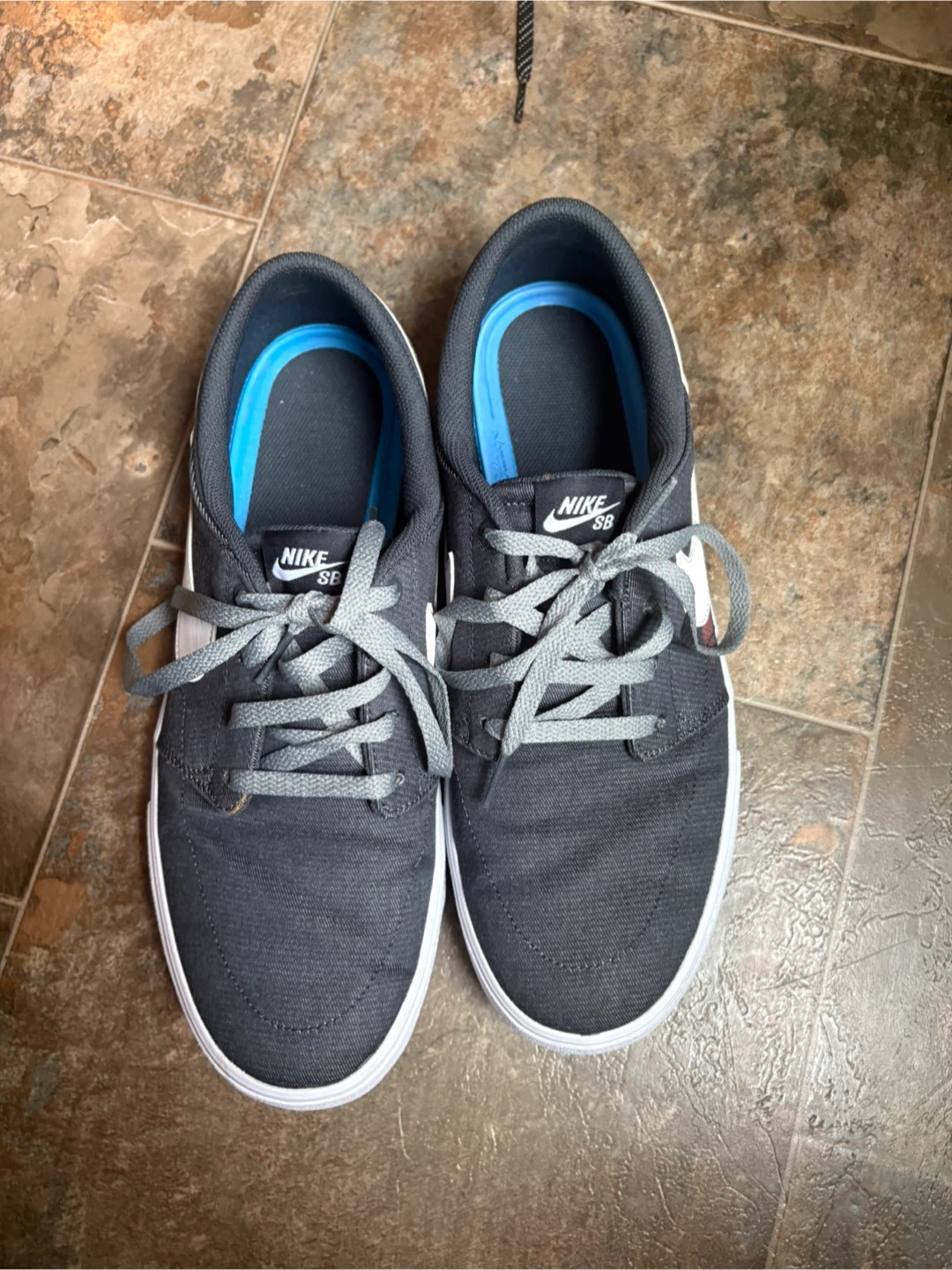 Nike SB Men's Dark Grey Canvas Skate Shoes - photo 4