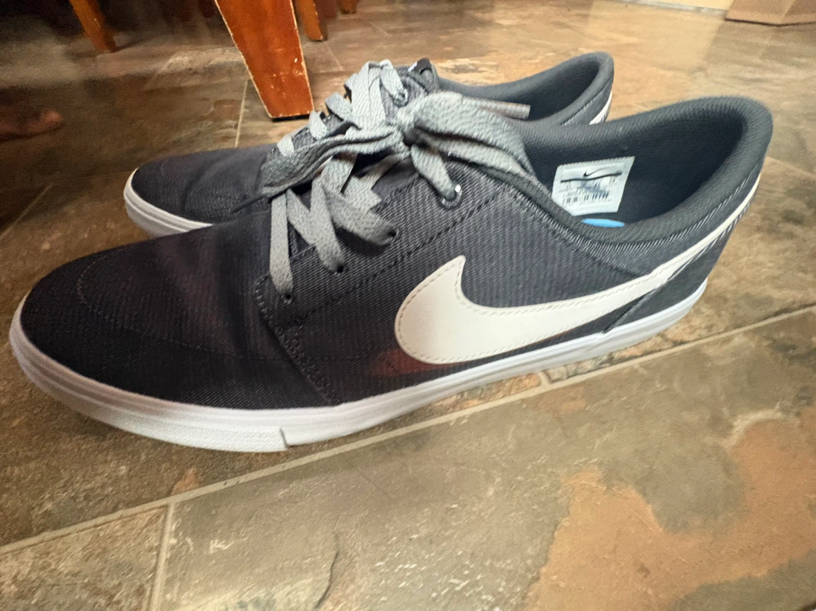 Nike SB Men's Dark Grey Canvas Skate Shoes - photo 5