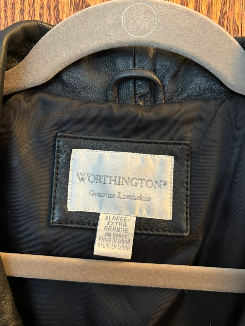 Worthington Genuine Lambskin Leather Coat XL - photo 3