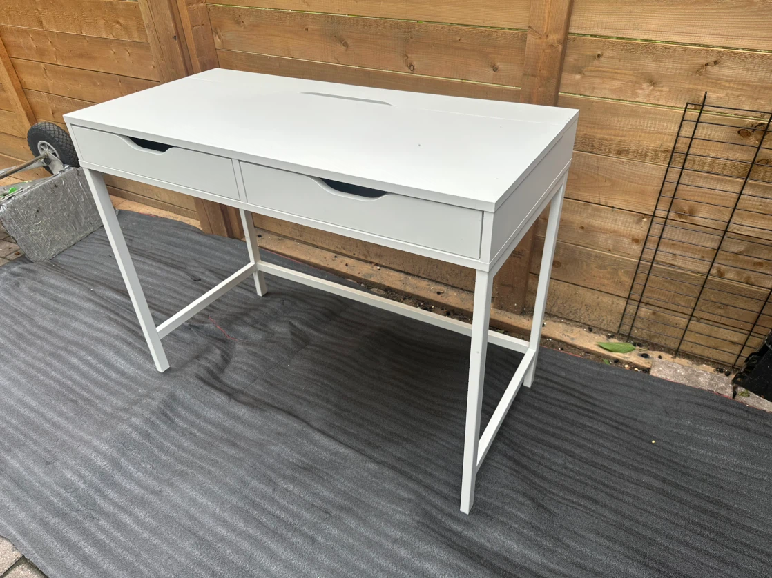 IKEA White Desk with Two Drawers