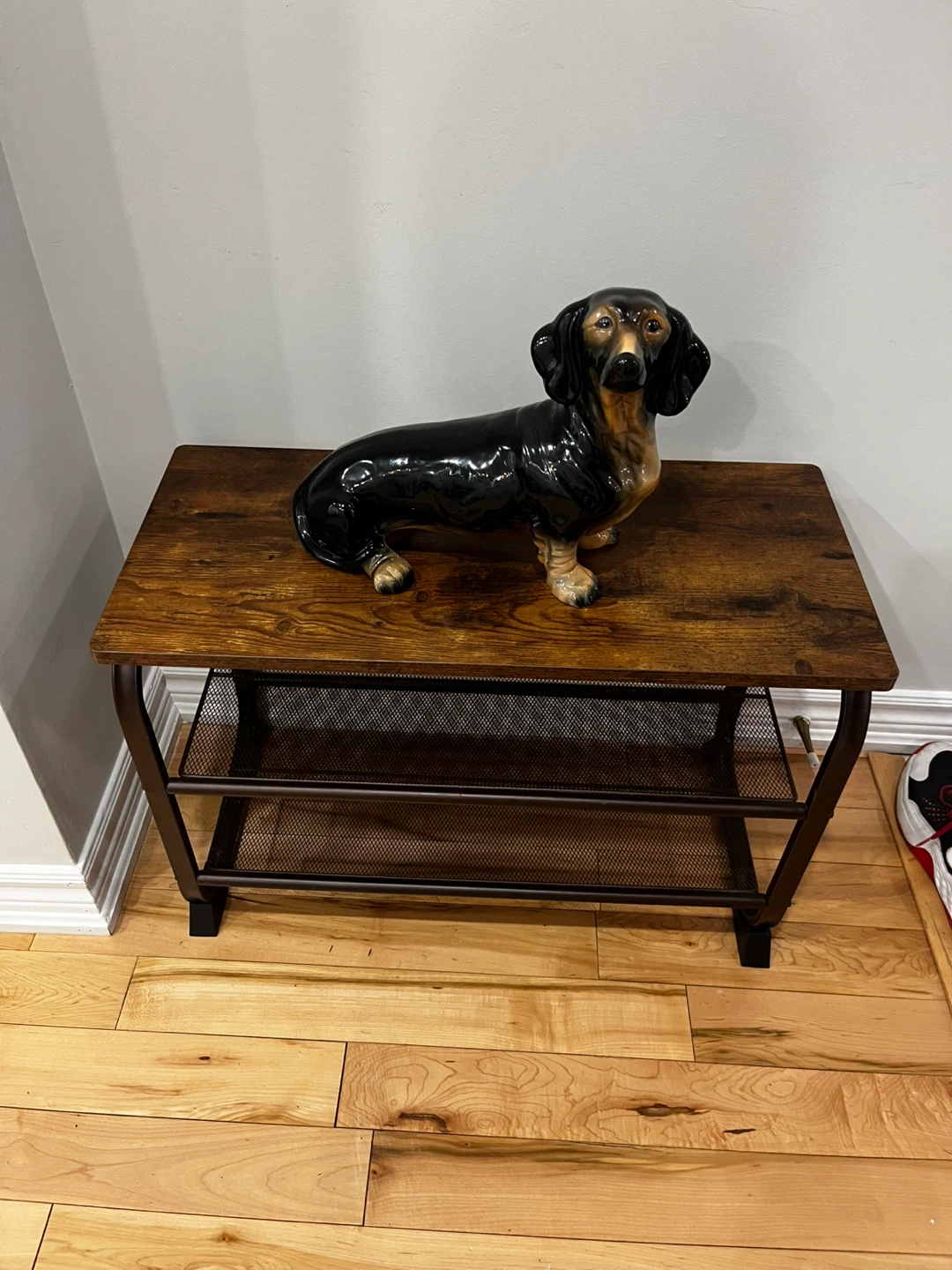 3-Tier Metal Mesh Shoe Rack Shelf