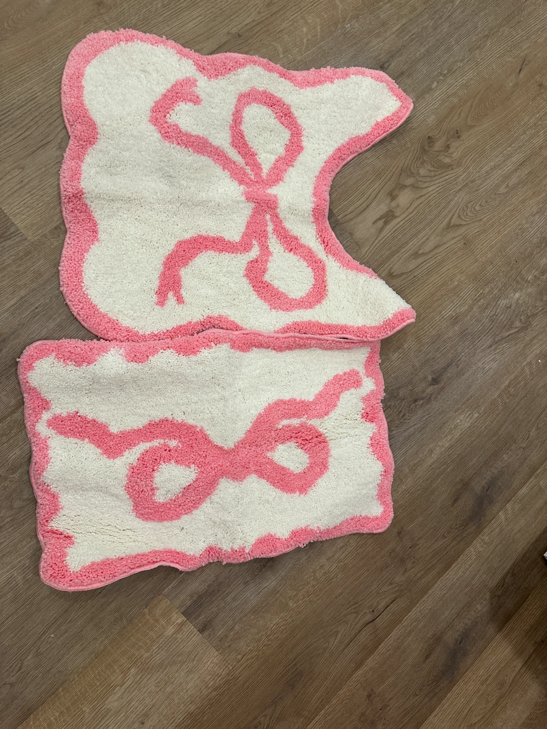 Pink Bow Bath Mat Set - photo 3