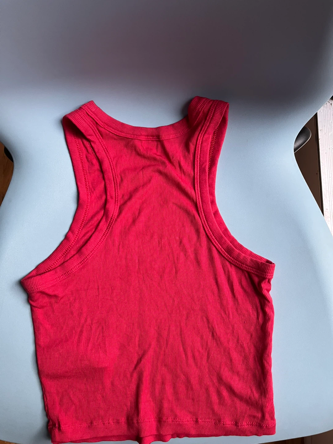 Sunday Best Red Ribbed Tank Top - XS - photo 2