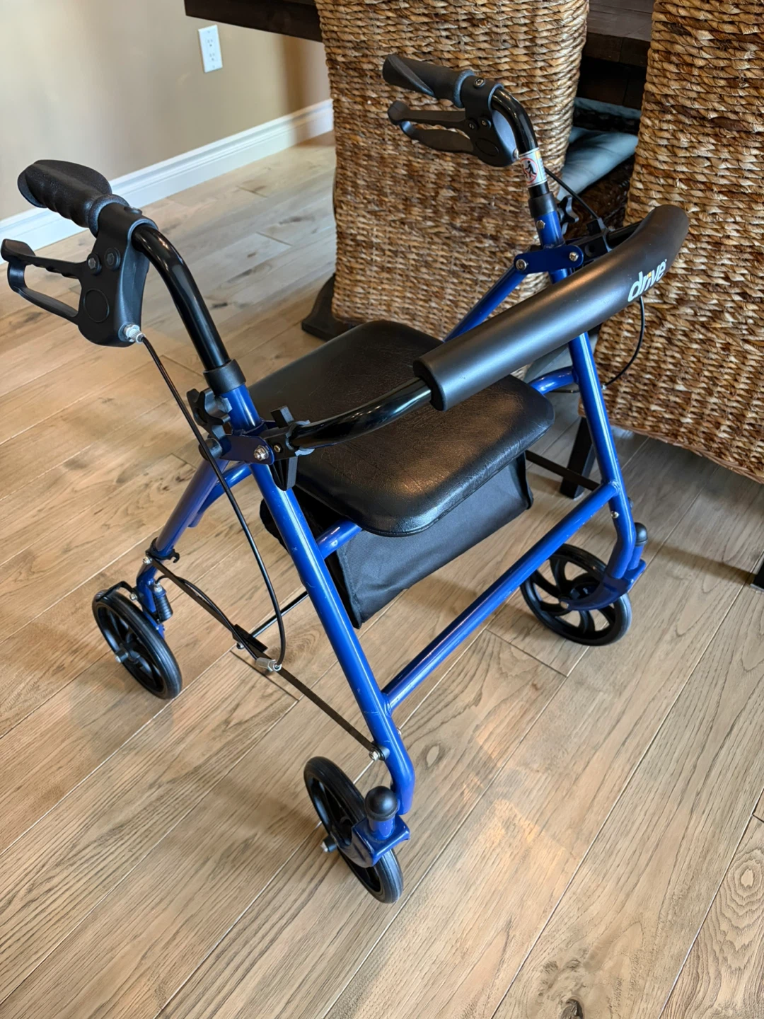 LIKE NEW!  ONLY $135 DRIVE Blue foldable Walker