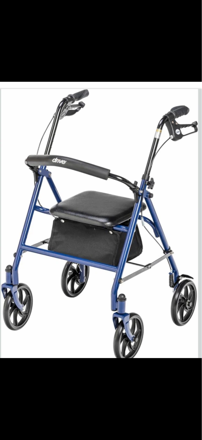 LIKE NEW!  ONLY $135 DRIVE Blue foldable Walker - photo 2