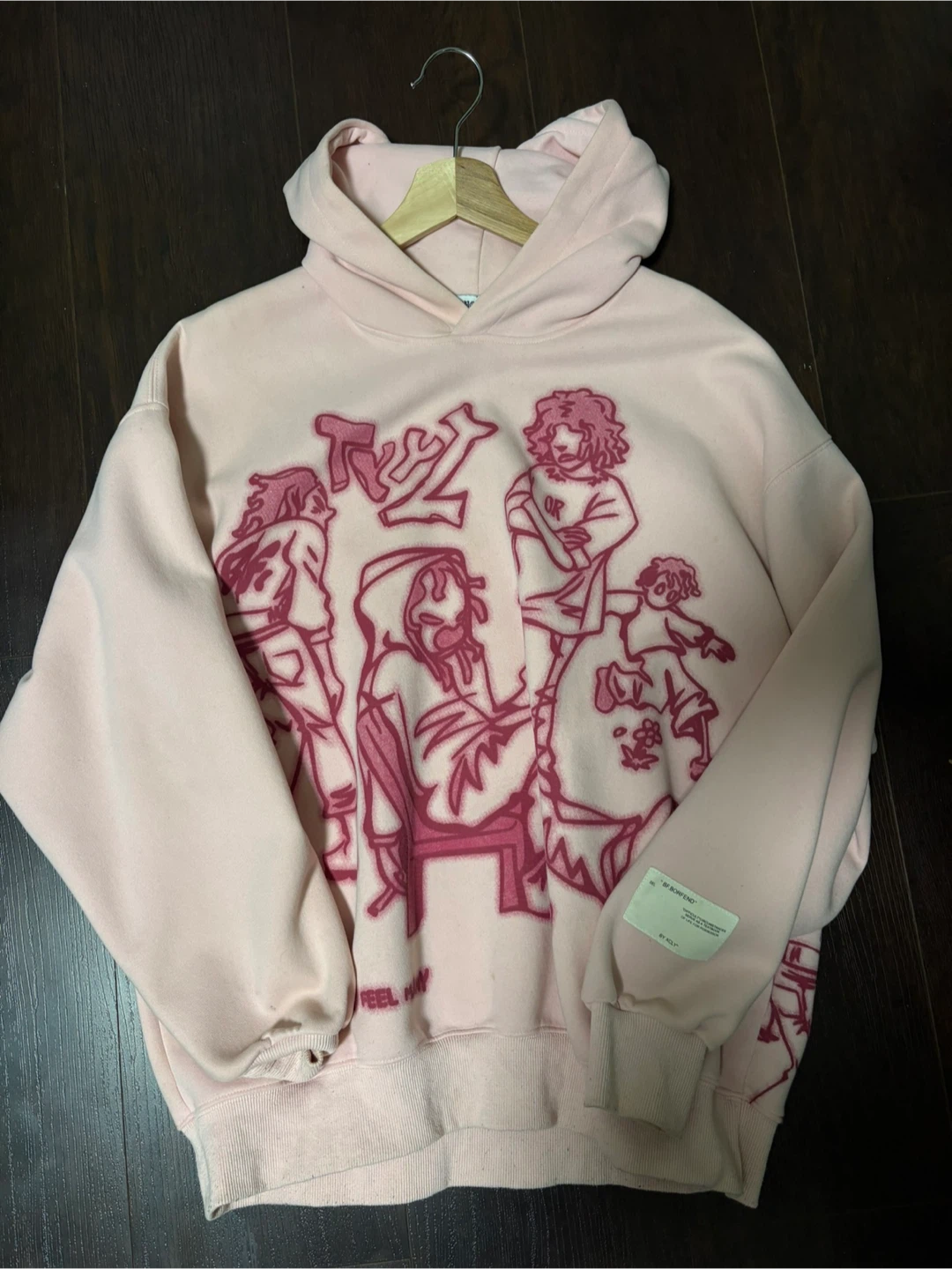 Pink Graphic Hoodie