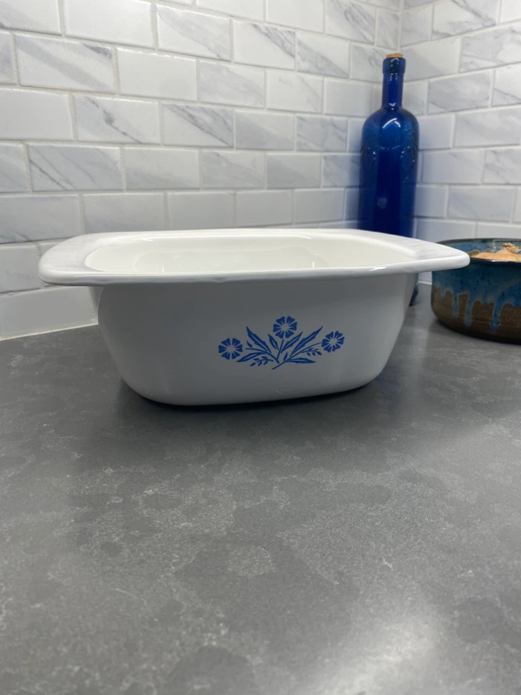 Vintage Corning Ware Dutch Oven w/ Lid & Rack P-34-B - photo 2