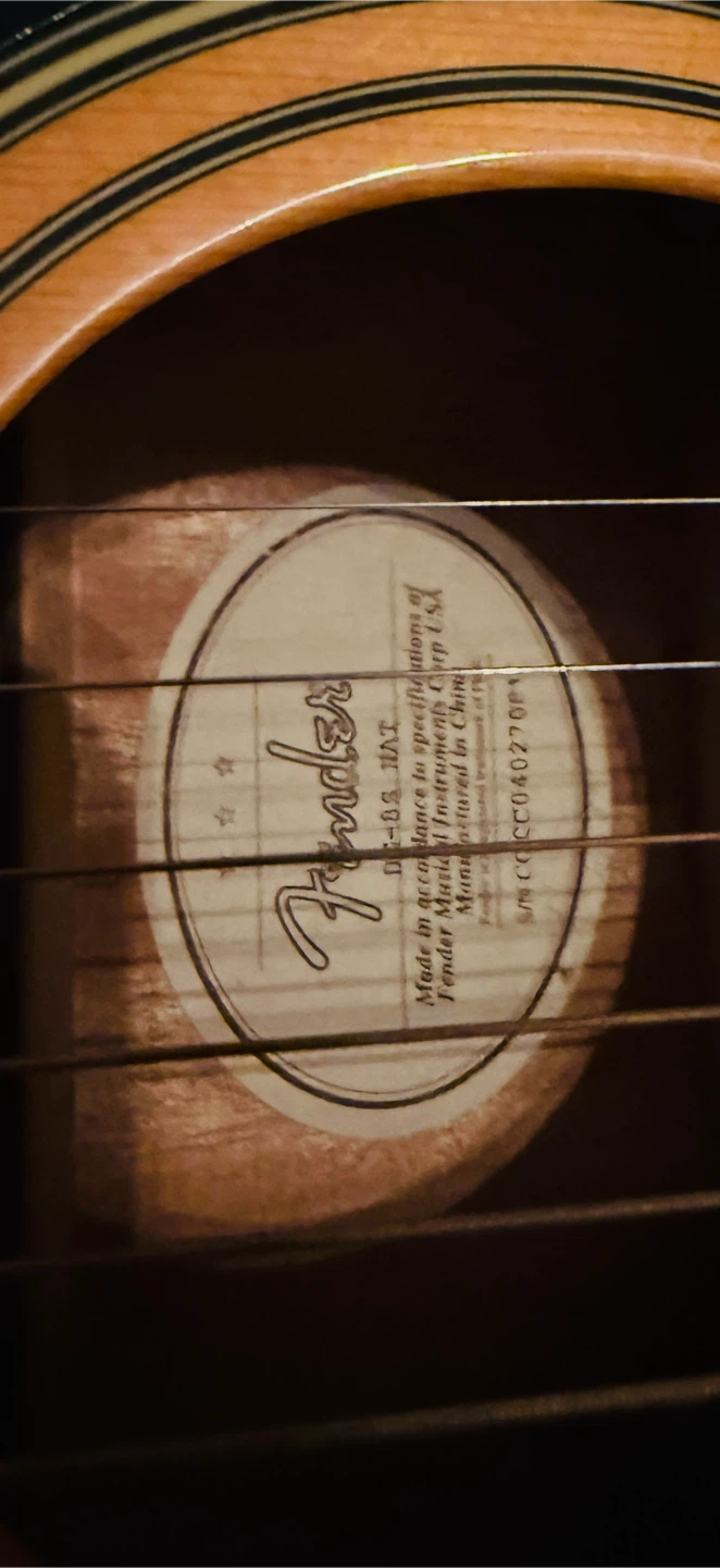 Fender DG 8S Natural Acoustic Guitar - photo 3