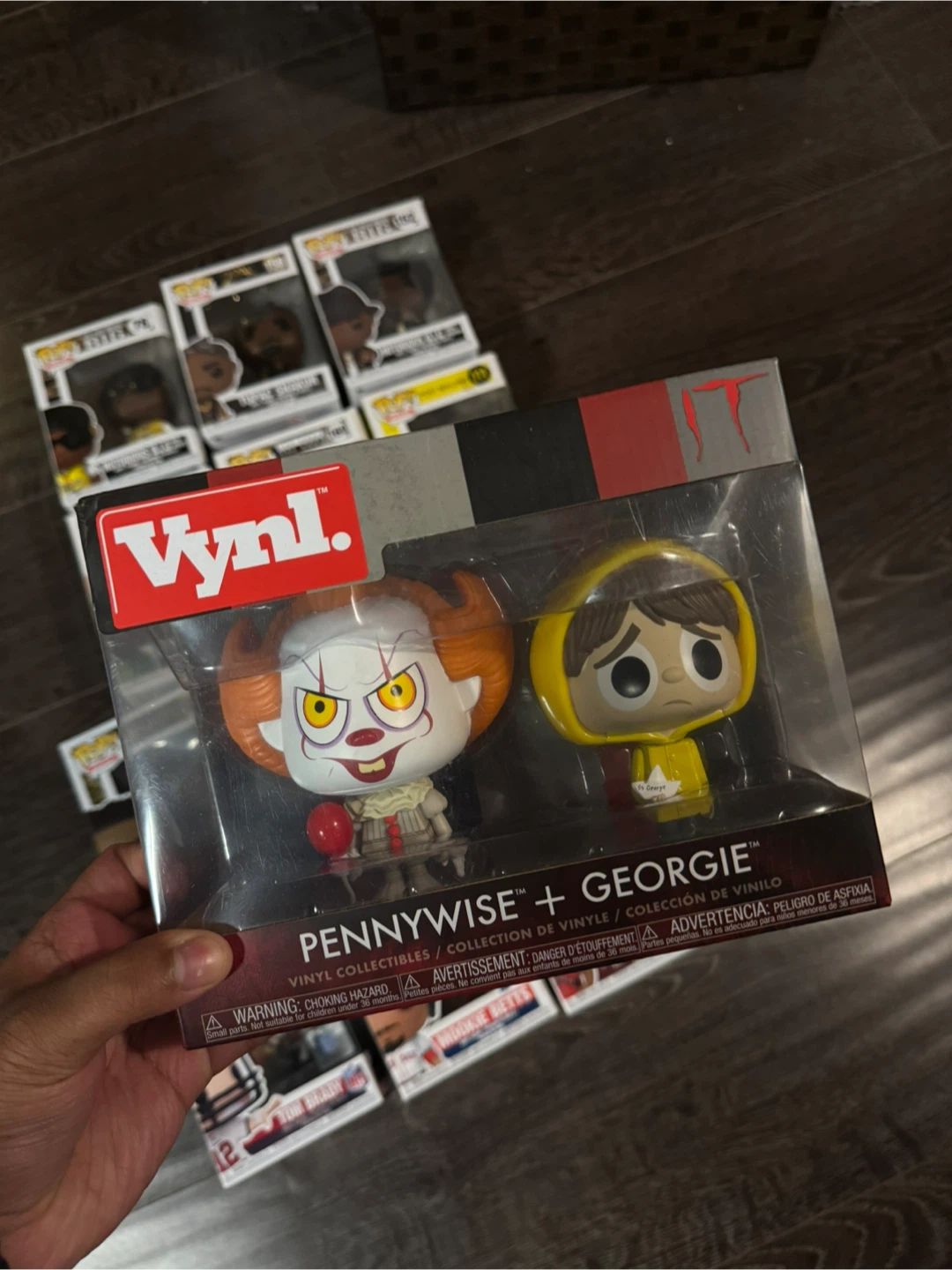 Vynyl. IT Pennywise + Georgie Funko Pop Vinyl Figure Set - photo 2