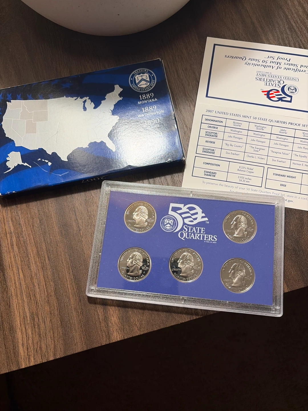 2007 United States Mint 50 State Quarters Proof Set - photo 2