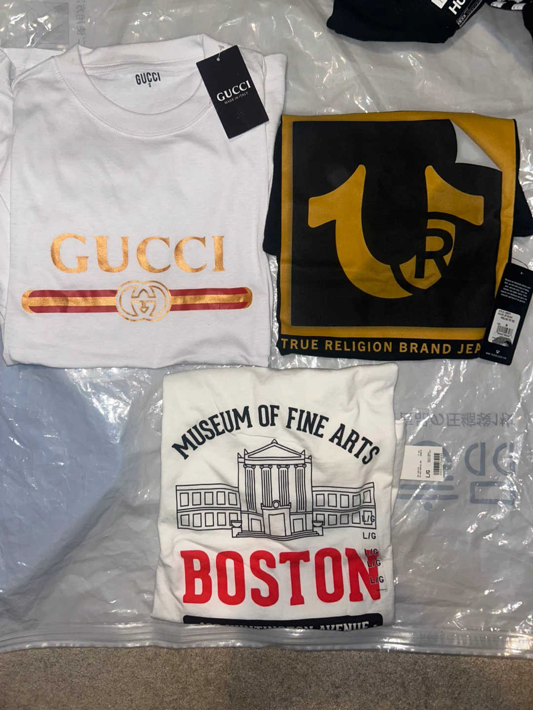 Gucci, True Religion, and Boston MFA T-Shirts - photo 2