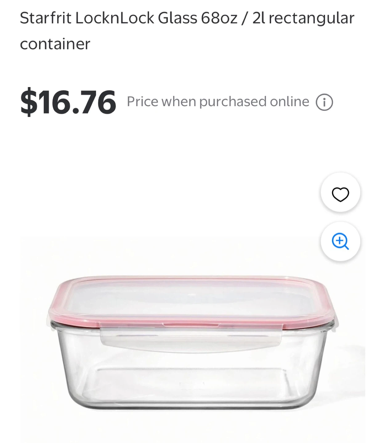 LocknLock Glass Container 2L - photo 3