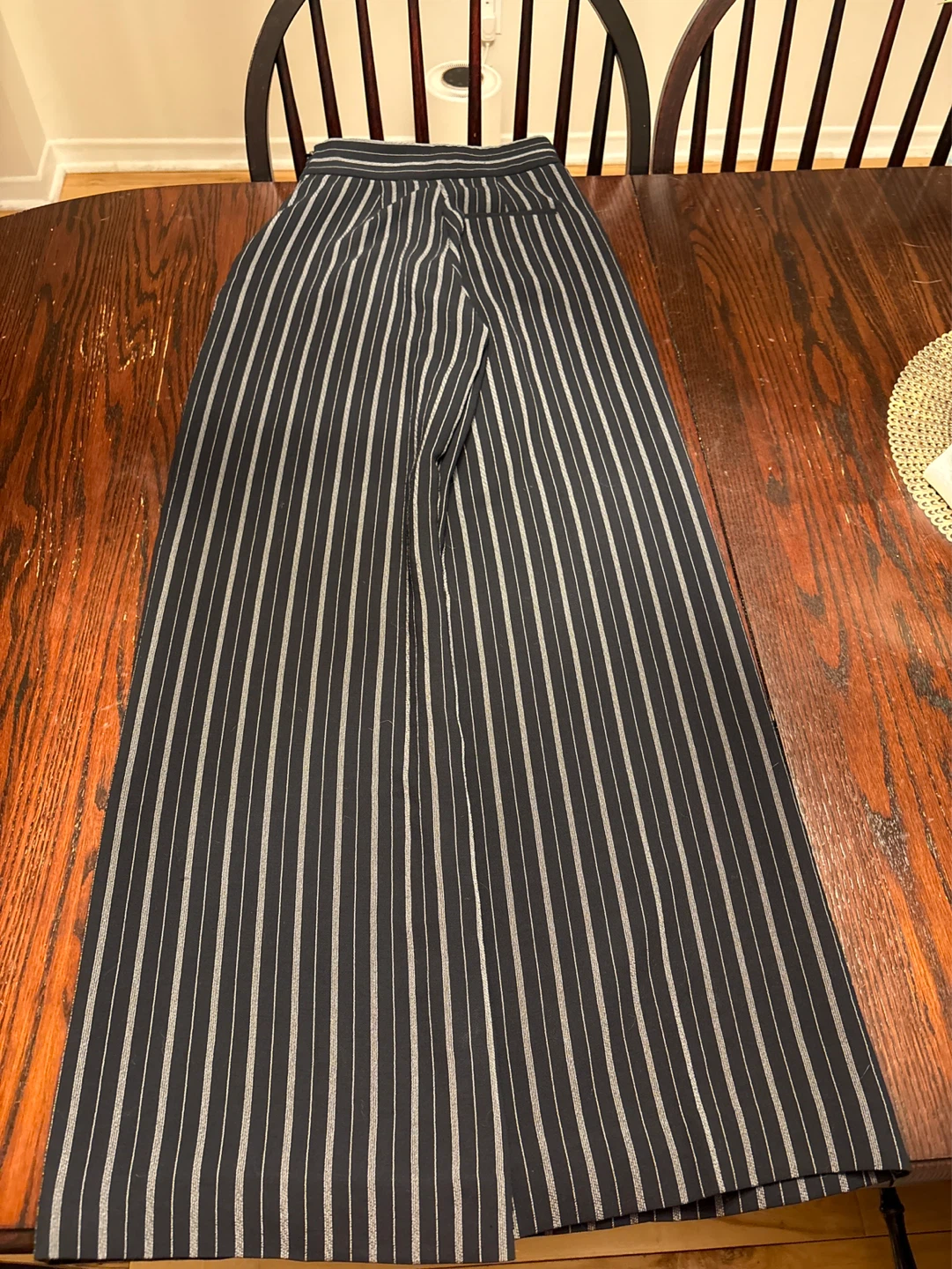 Wide legged striped Wilfred pants - photo 2