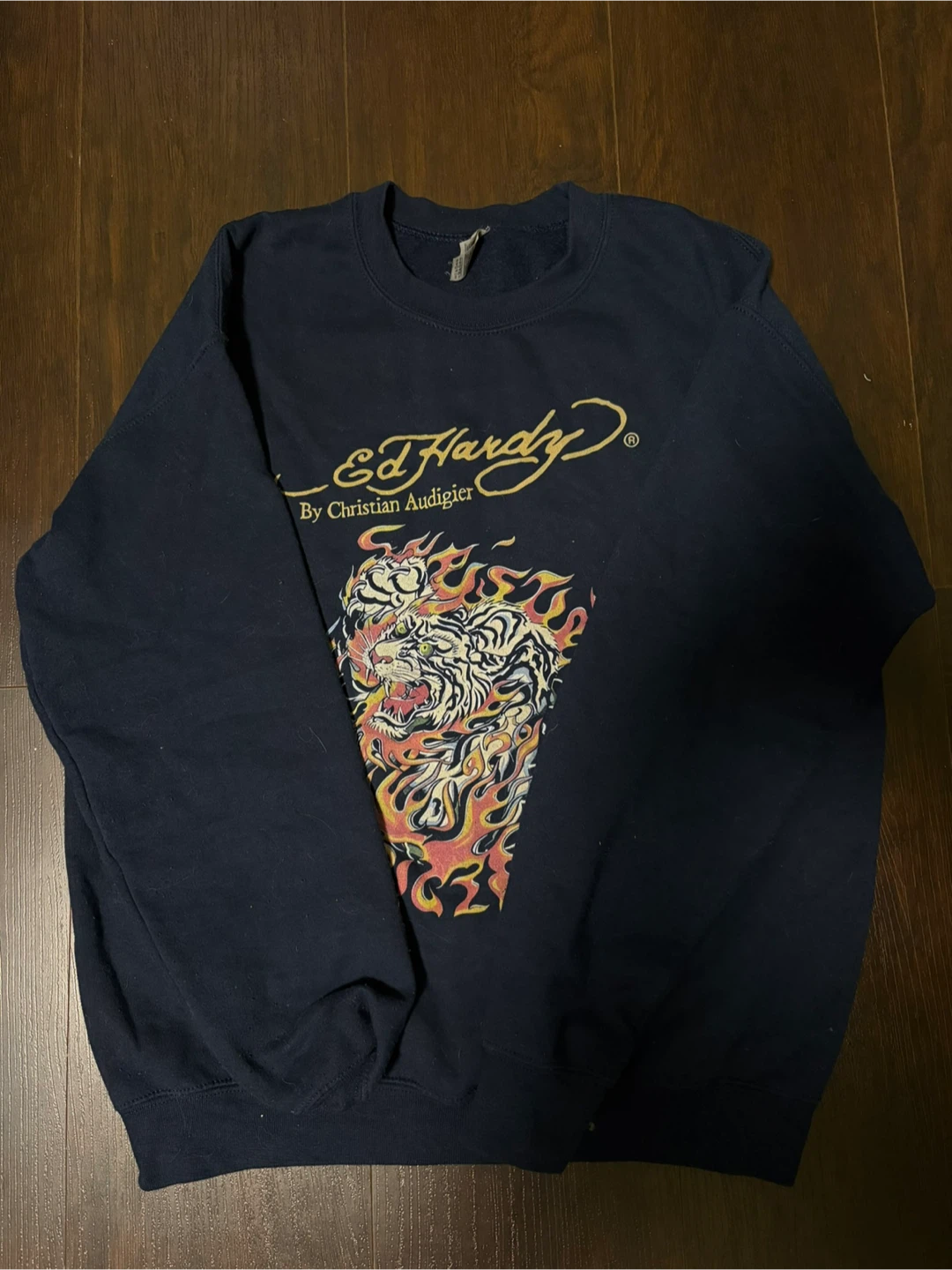Ed Hardy by Christian Audigier Tiger Crewneck Sweatshirt