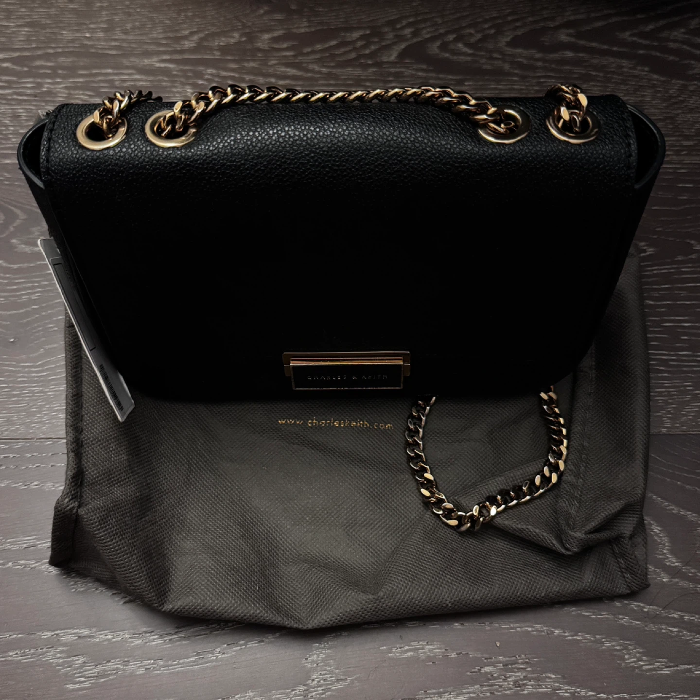 Charles & Keith Black Shoulder Bag