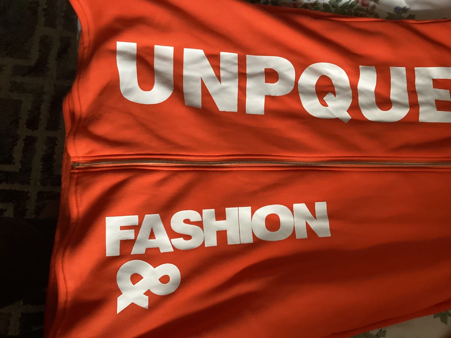 Orange Zip-Up Hoodie Dress - photo 2