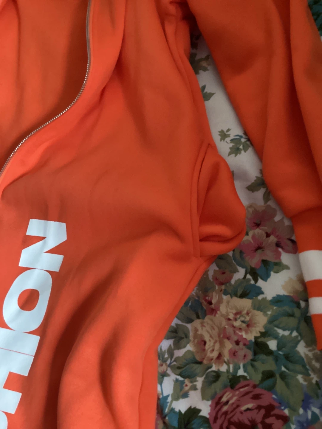 Orange Zip-Up Hoodie Dress - photo 4