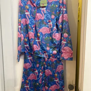 SHESHOW Flamingo Christmas Pajama Set - Size S