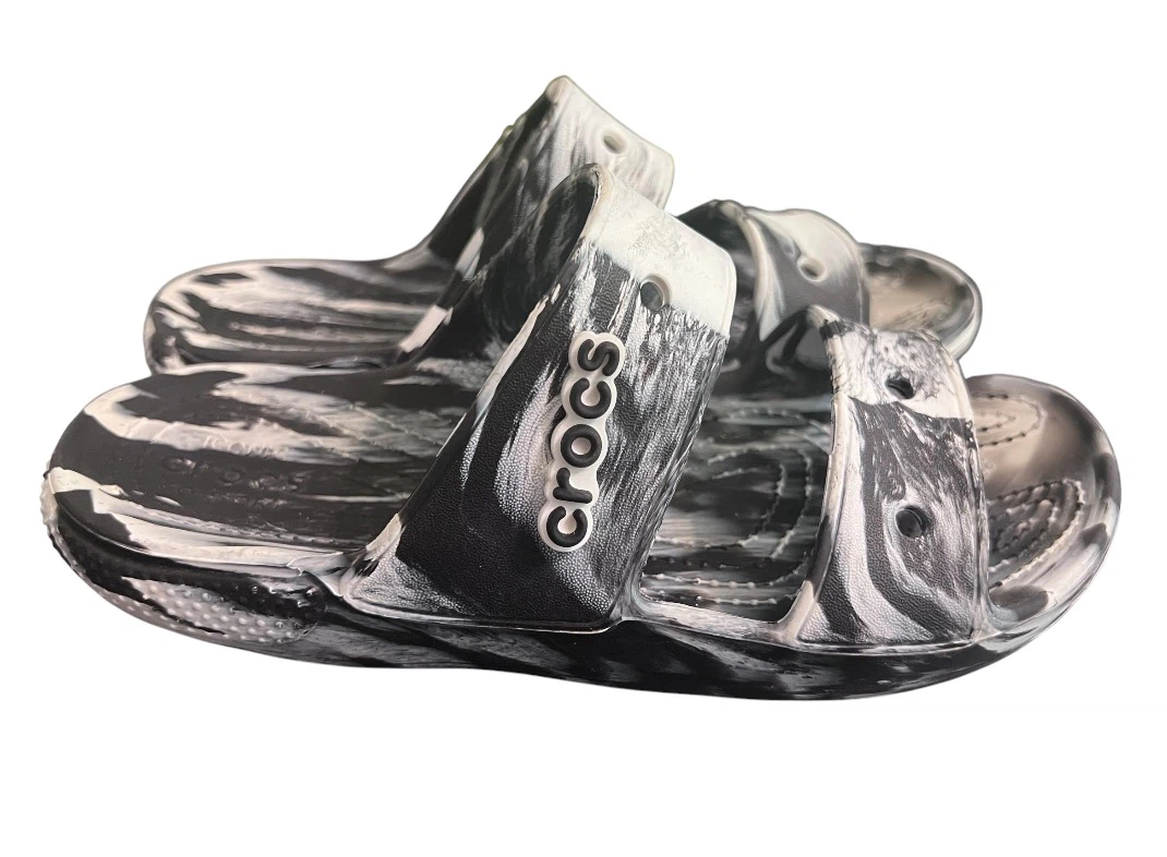 Crocs Marbled Slide Sandals – Women’s Size 8– Like New
