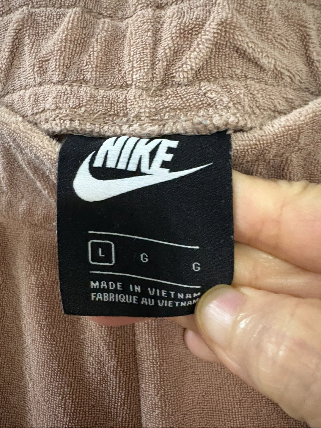 Nike Velour Track Pants - Size L - photo 2