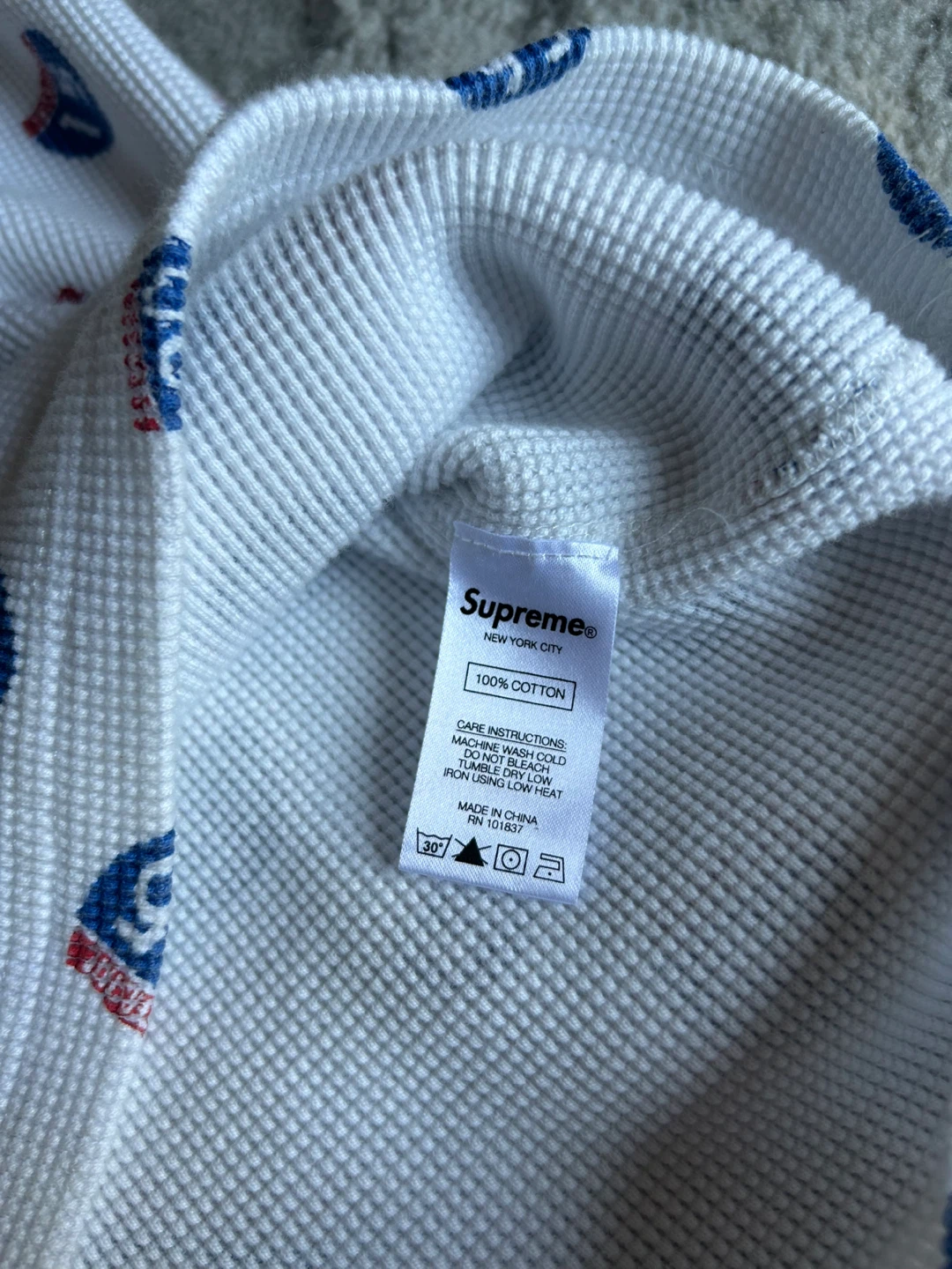Supreme All Over Print Thermal Long Sleeve Shirt Size M - photo 4