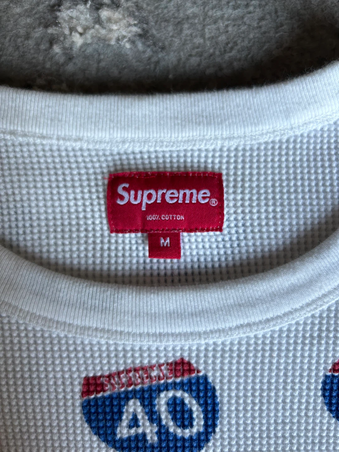 Supreme All Over Print Thermal Long Sleeve Shirt Size M - photo 3