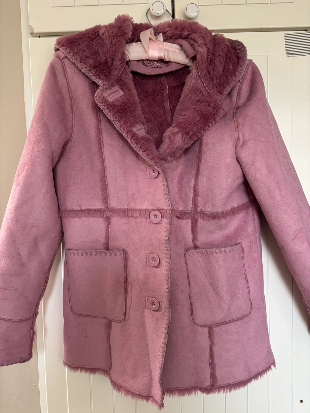 Girl’s  Faux Fur Lined Coat