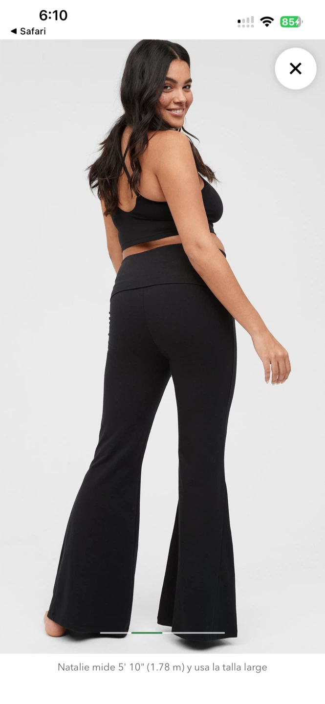 Foldover High Waisted Super Flare Legging - photo 4