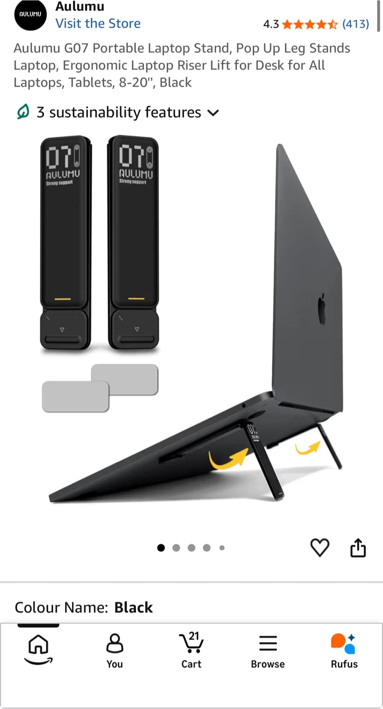 Brand new: Aulumu G07 Portable Laptop Stand