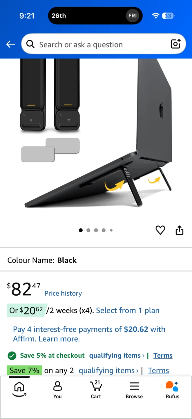 Brand new: Aulumu G07 Portable Laptop Stand - photo 2