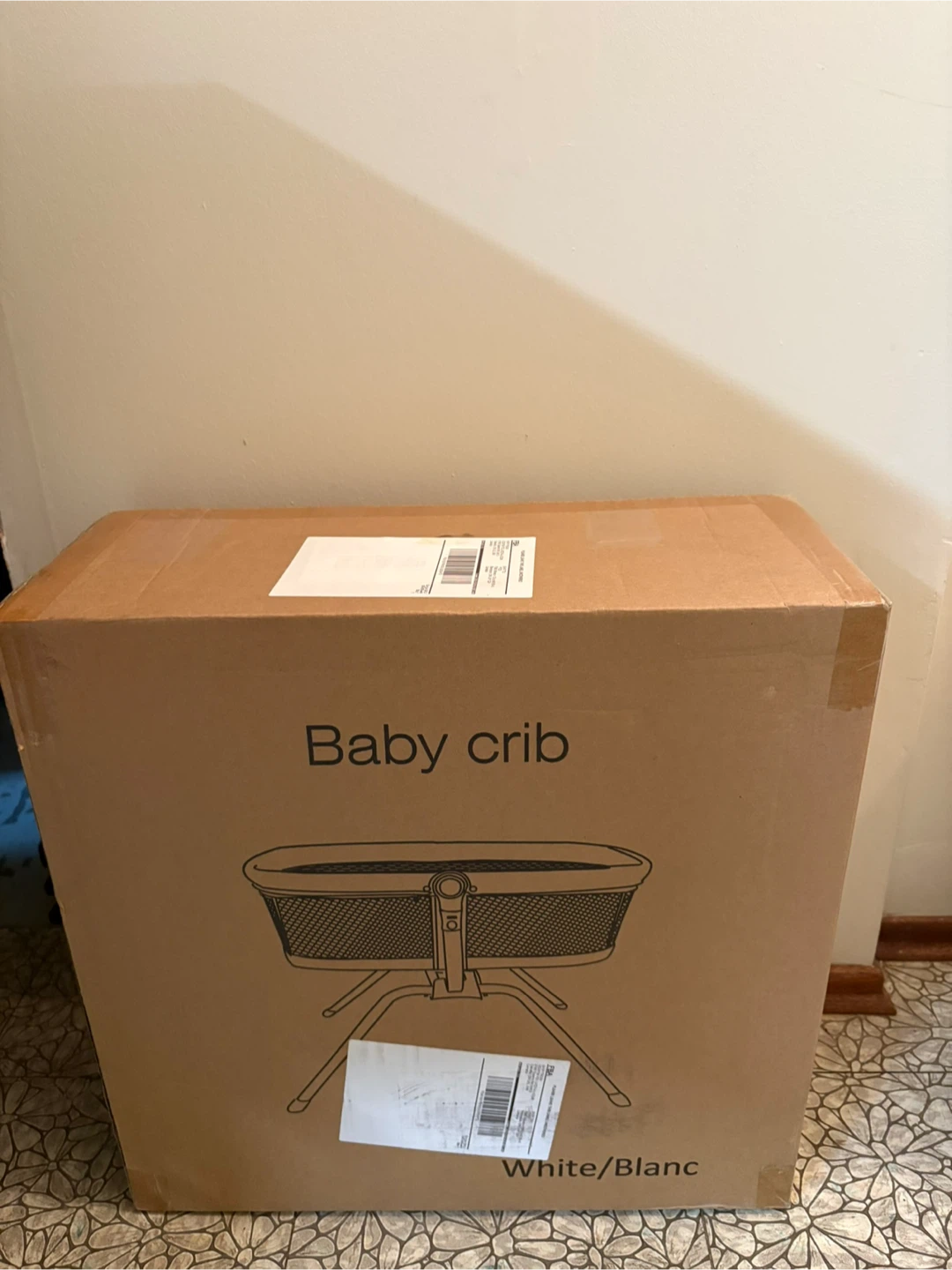ANGELBLISS 3-in-1 Bassinet and Crib White