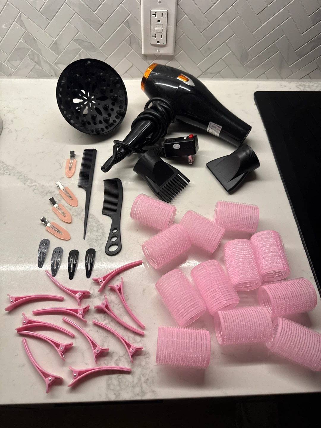 Hair Dryer and Styling Set