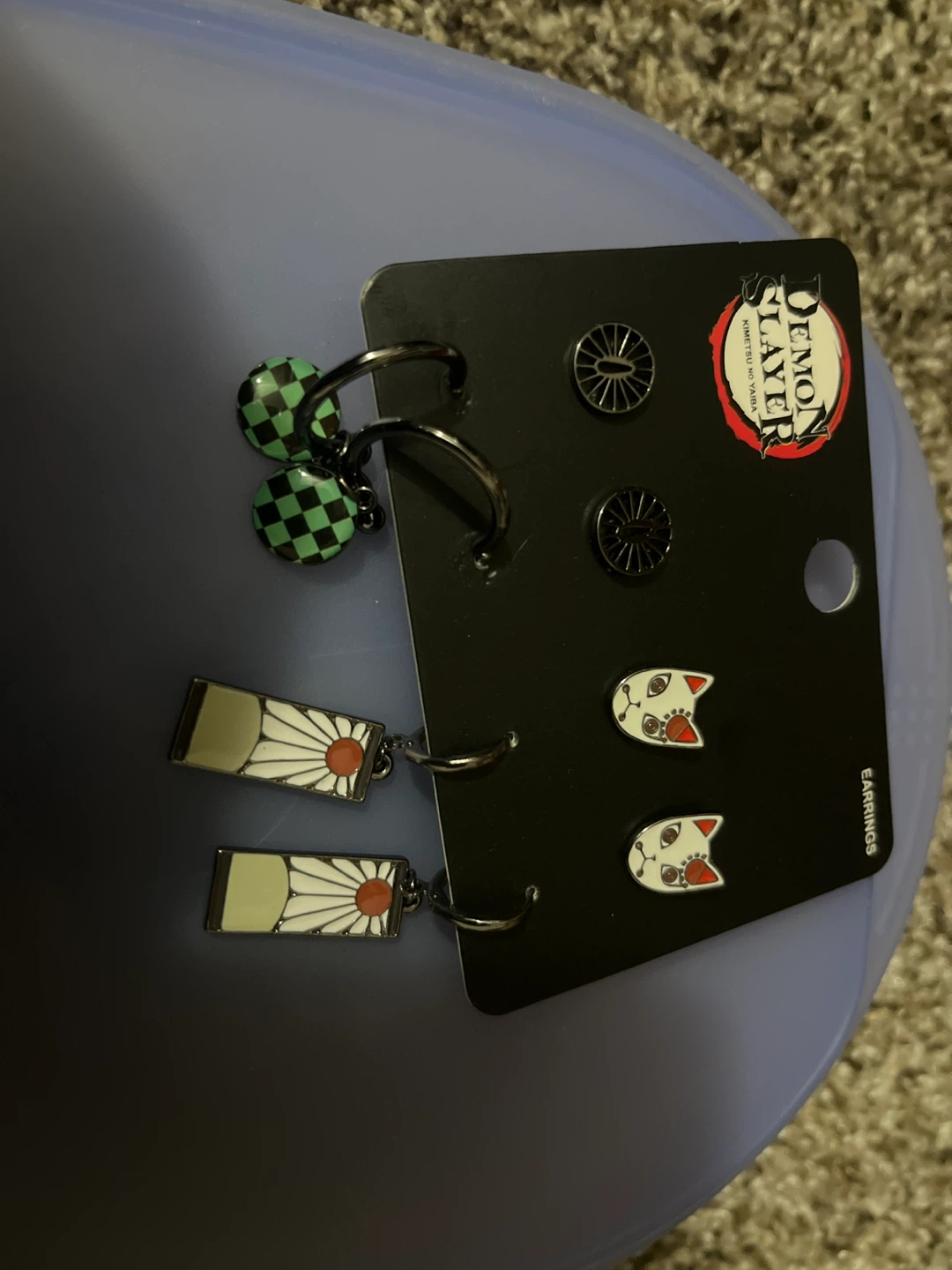 Demon Slayer Earrings Set