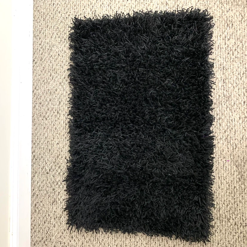 Shag Area Rug Accent Rug Plush Floor Mat Black 2x3 Home Decor