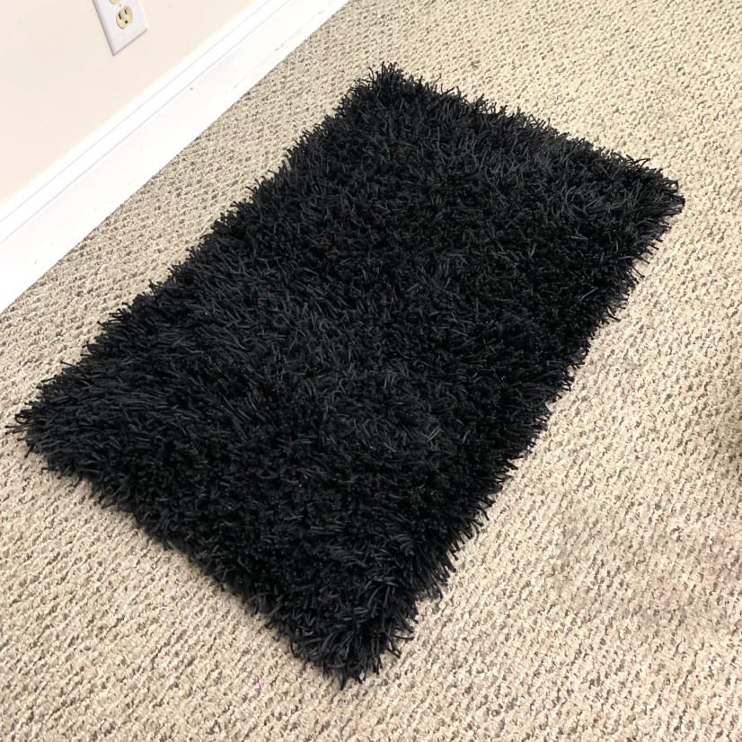 Shag Area Rug Accent Rug Plush Floor Mat Black 2x3 Home Decor - photo 2