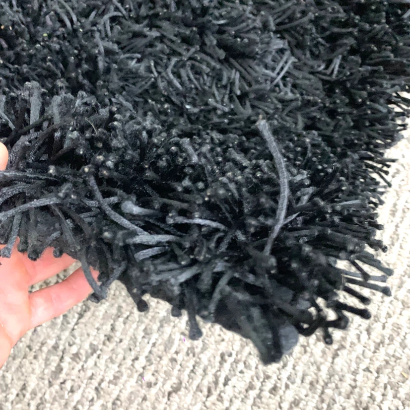 Shag Area Rug Accent Rug Plush Floor Mat Black 2x3 Home Decor - photo 5