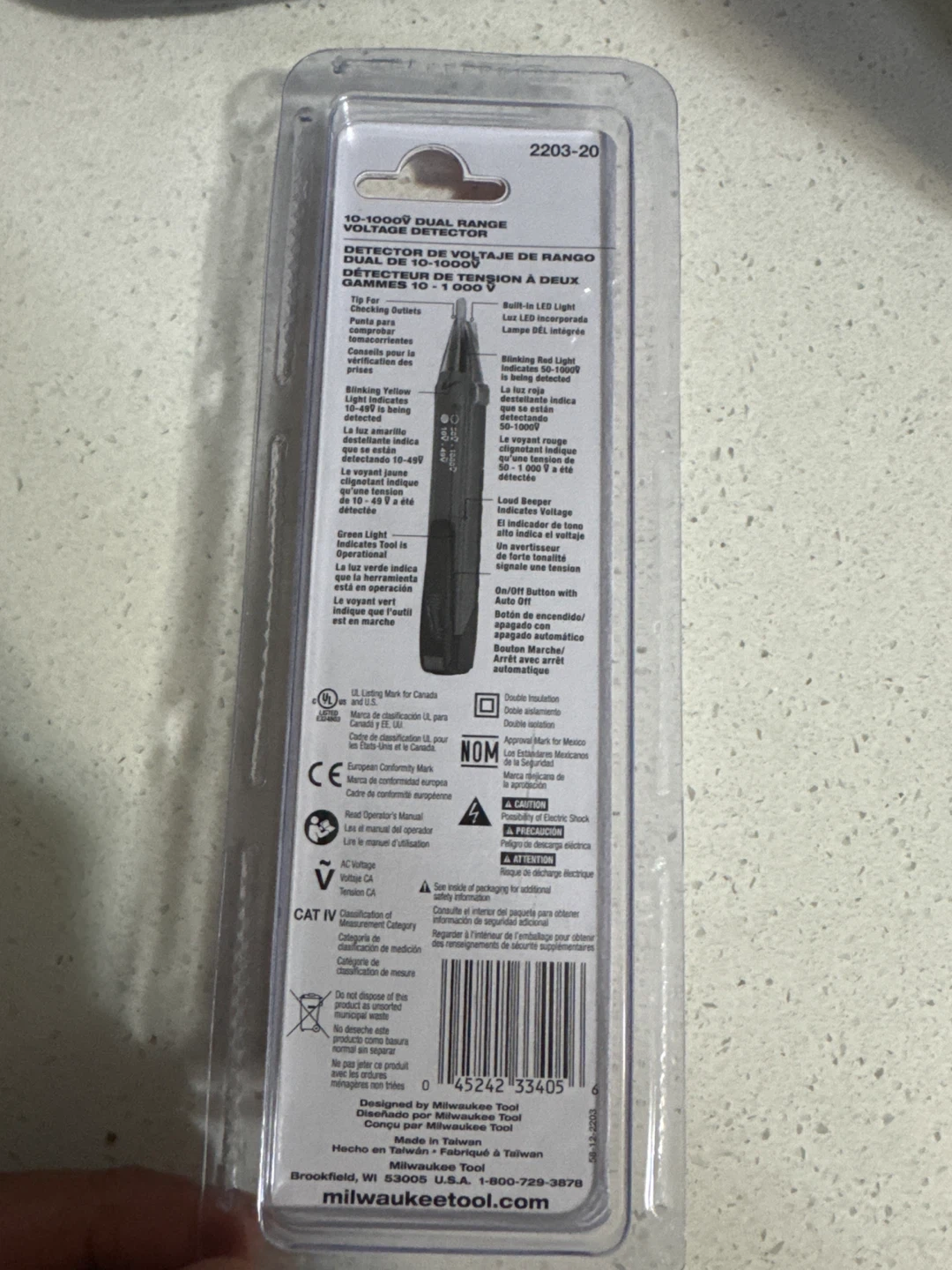 Milwaukee 10-1000V Dual Range Voltage Detector - photo 2