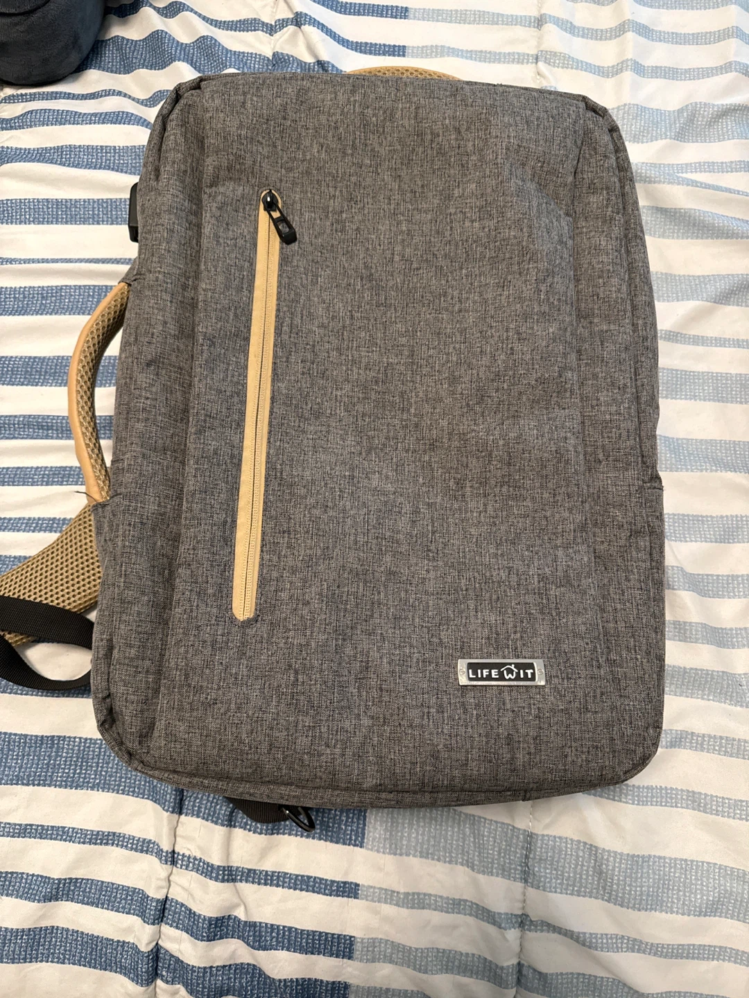 LIFE WIT Grey Backpack