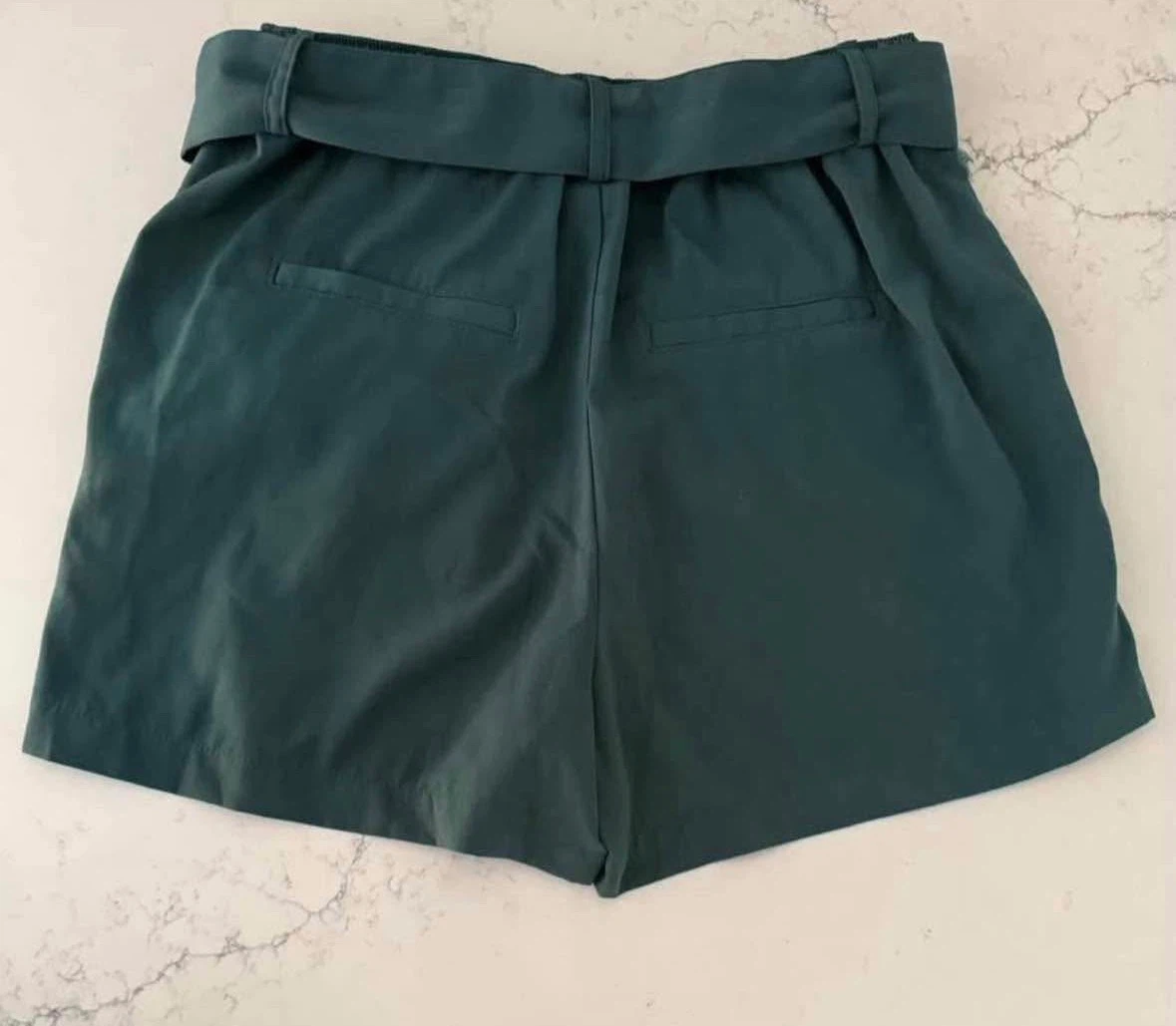LIKE NEW Free People teal front tie shorts size small - photo 2