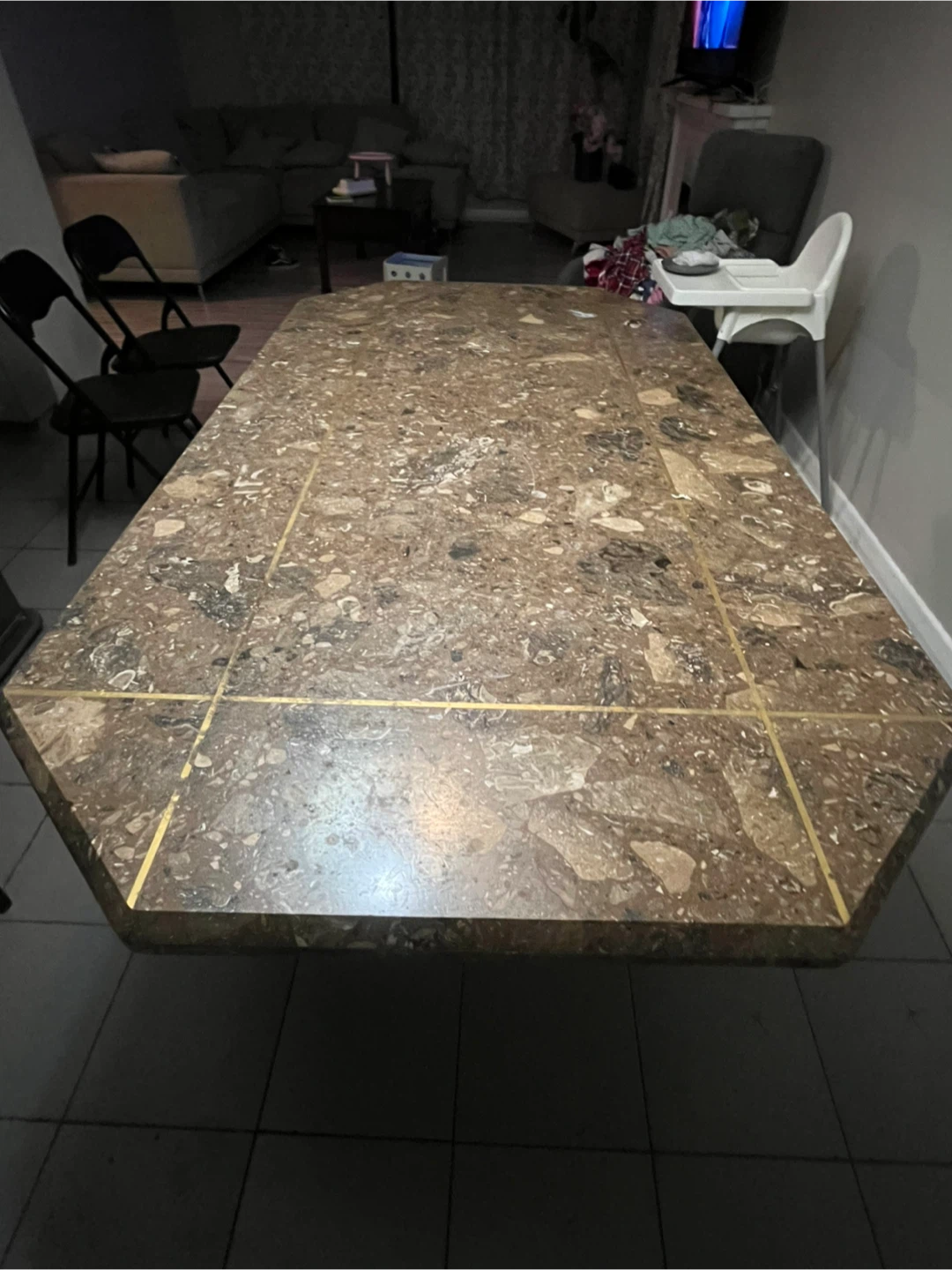 Solid Marble Dining Table