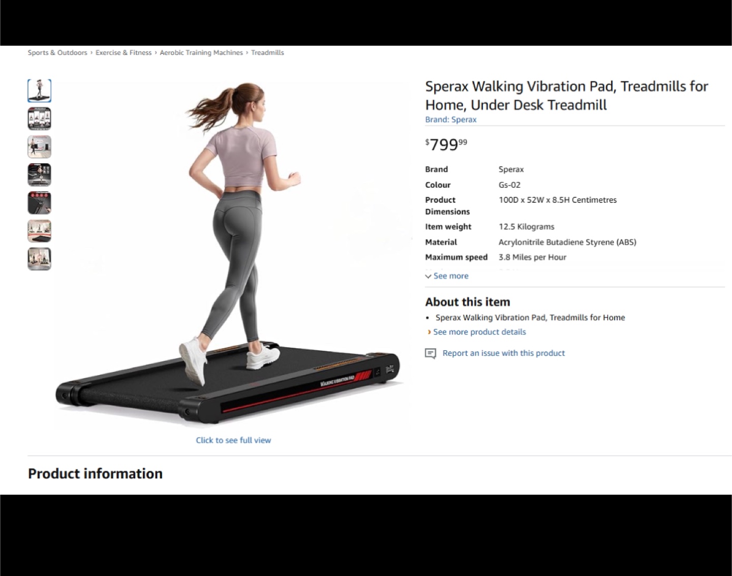 Sperax Walking Pad Treadmill - photo 2