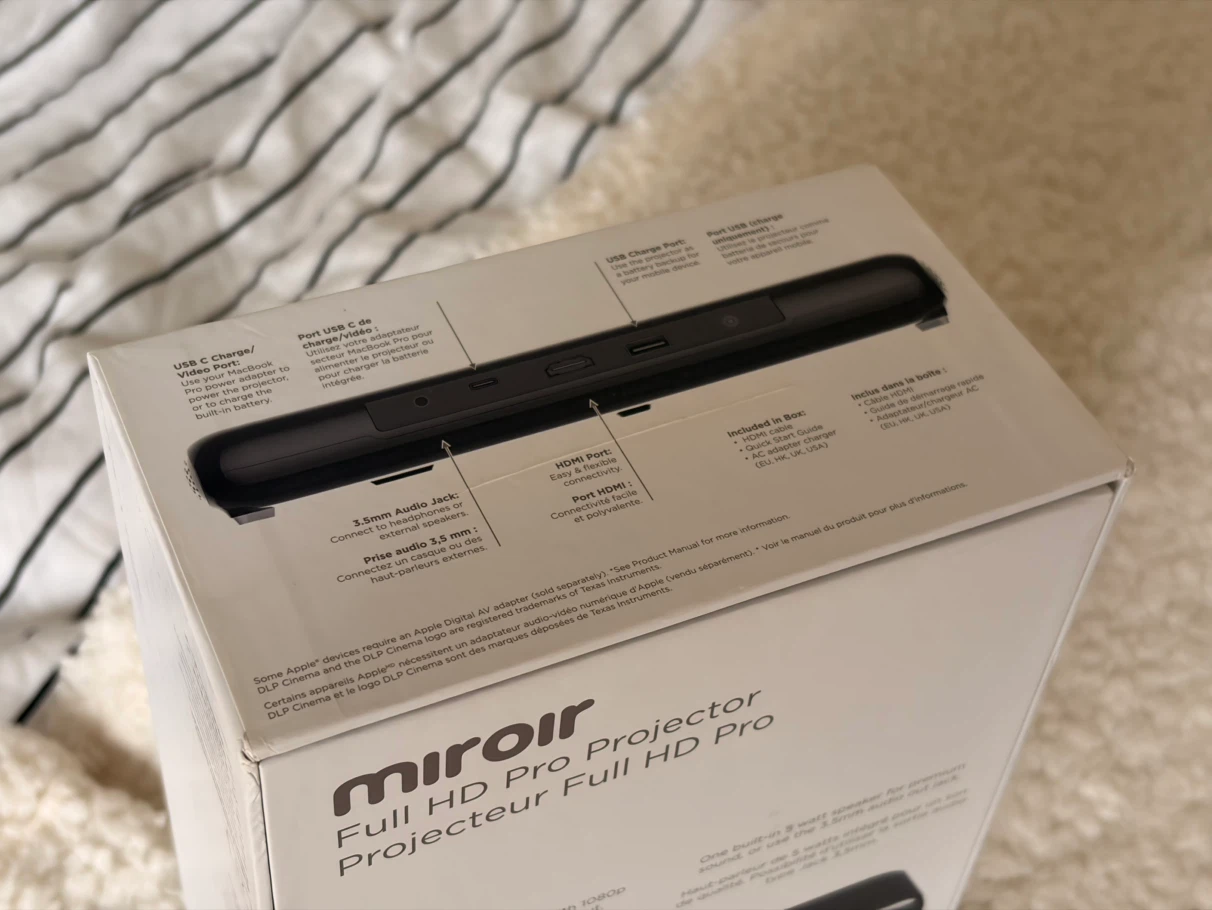 Miroir M600 FullHD Pro Portable Projector - photo 3
