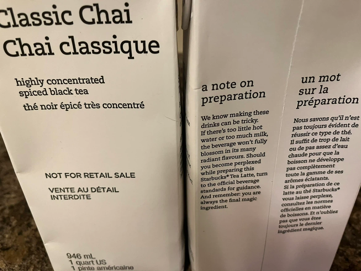 Starbucks Classic Chai Concentrate 946ml - photo 2