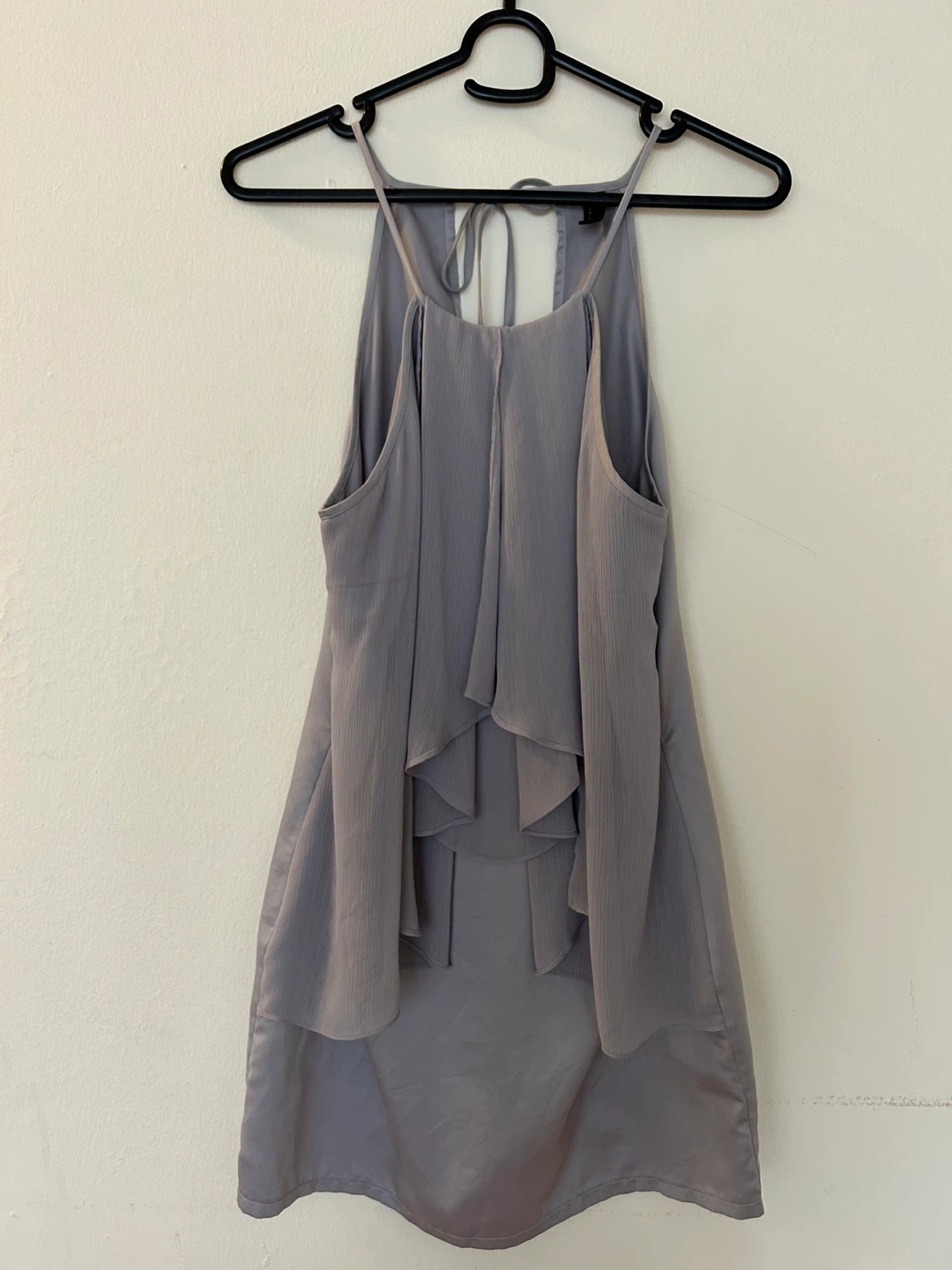 Vero Moda Grey Ruffle Dress