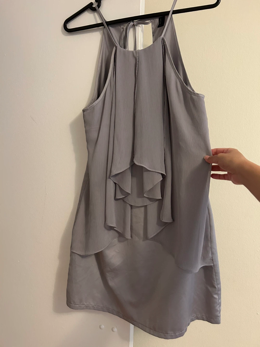 Vero Moda Grey Ruffle Dress - photo 2