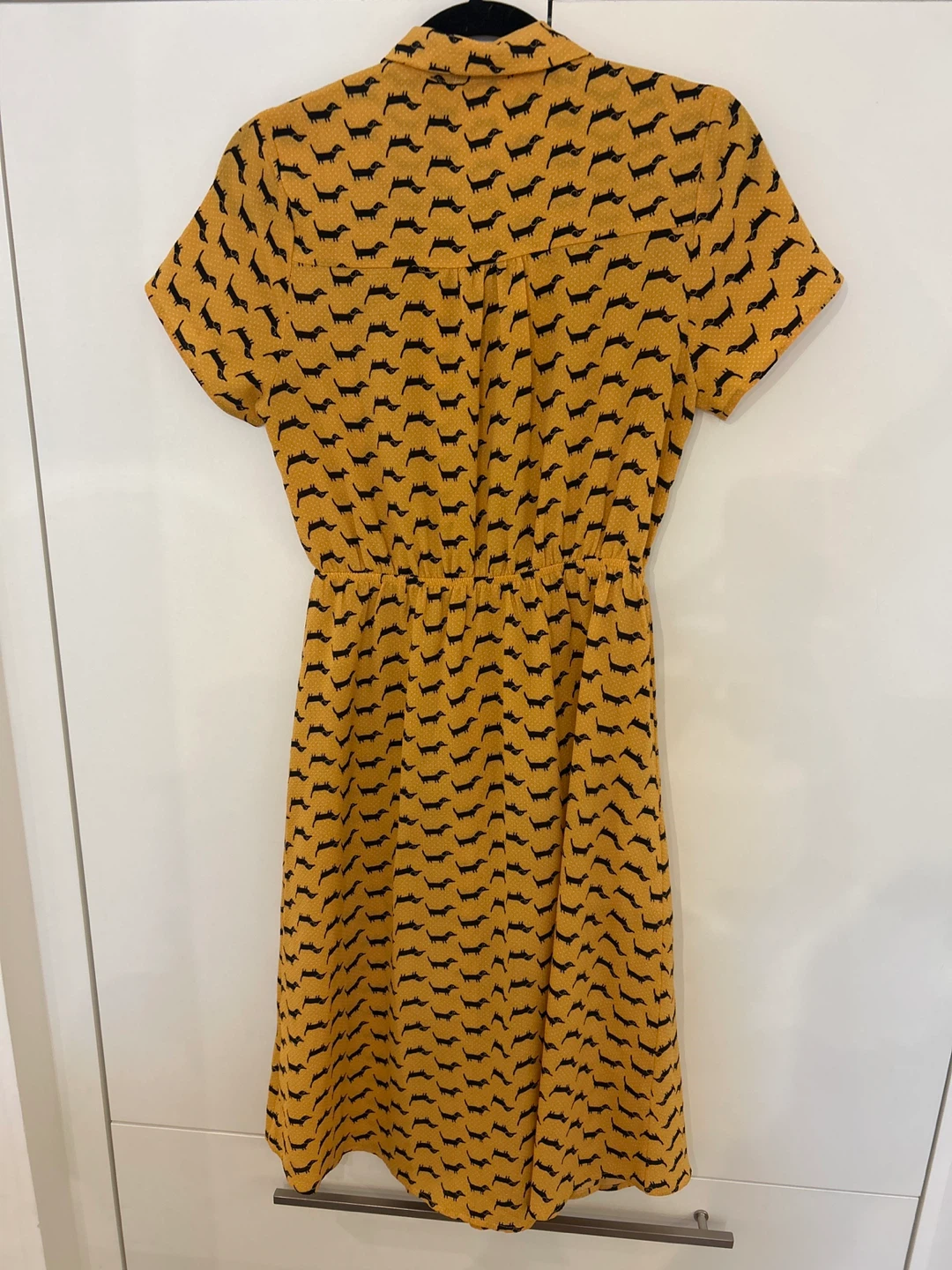 Montec. Women's Yellow Dachshund Print Dress - photo 3
